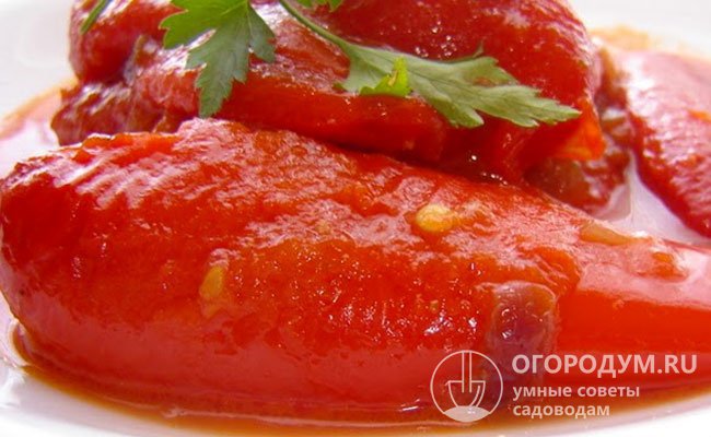 Запеченный перец в томатном соусе