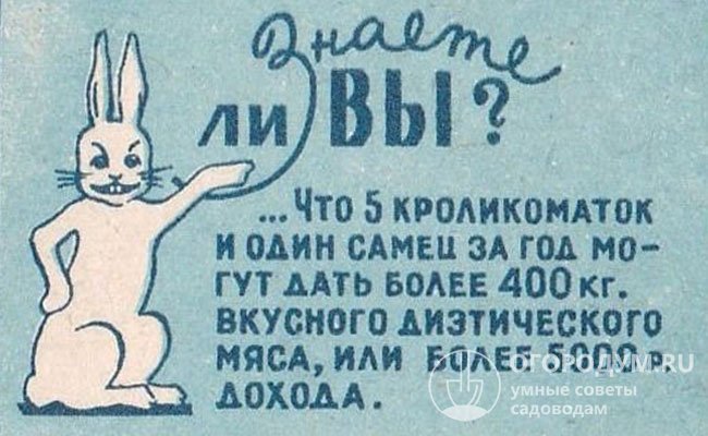 Кролиководство как отрасль советской экономики претерпело череду подъемов и спадов