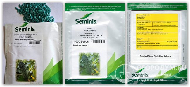 На фото – фрагменты оригинальной упаковки семян гибрида от агрофирмы Seminis