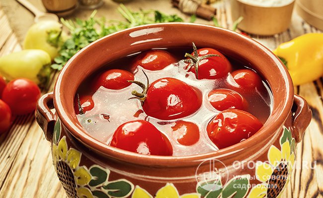 Старинный рецепт заготовки из соленых помидоров