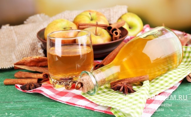 Из яблок сорта «Чудное» получаются очень вкусные домашние вина, сидр и натуральный уксус