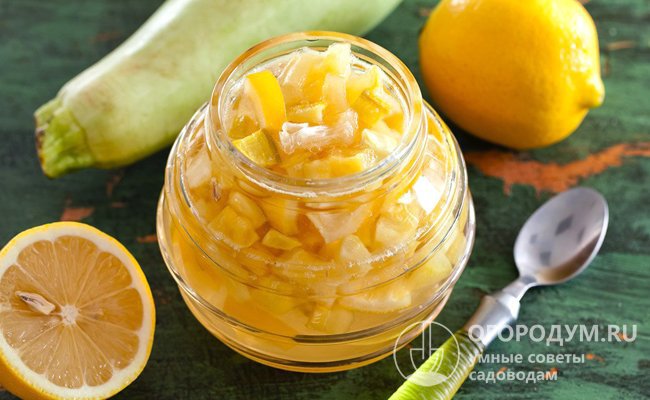 Варенье из кабачков с лимоном: рецепт классический